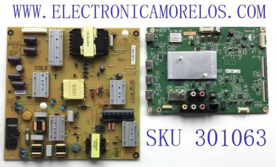 KIT DE TARJETAS PARA TV VIZIO / MAIN 0160CAP0M100 / 1P-019CC01-4011 / CAROV MAIN BD / FUENTE 09-60CAP0M0-00 / 1P-1198X01-1010 / 4T-C60BK2UD / PANEL SD600DUA-5 / MODELO V605-H3 LFTRA3